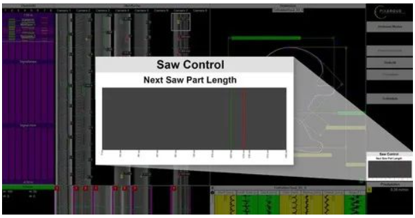 新的SawControl軟件模塊使用Pixargus檢測系統(tǒng)的數(shù)據來優(yōu)化型材切割。該系統(tǒng)在確保切割至客戶指定長度的所有型材均無缺陷，并且以最小偏差切割出任何包含缺陷的型材。